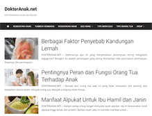 Tablet Screenshot of dokteranak.net